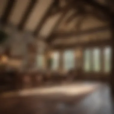 Spacious Interior View of Cedar Summit Greystone Cottage Playhouse
