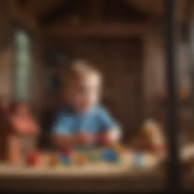 Enhancing Cognitive Development with Playhouse Toys Variety of stimulating toys inside a playhouse