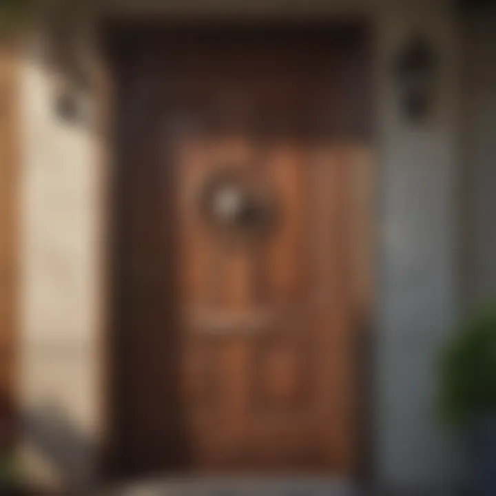 Stylish Door Feature in a Kids Playhouse