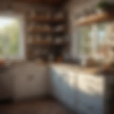 Imaginative Culinary Corner Close-up of the play kitchen area with realistic details