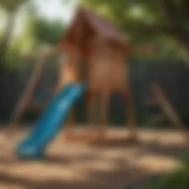 Exciting Swing Set with Slide Feature Swing Set with Slide
