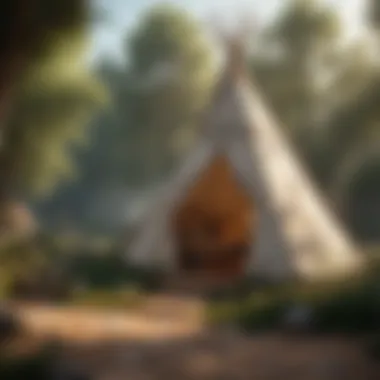 Enchanting Teepee Playhouse Enchanting teepee playhouse with whimsical décor