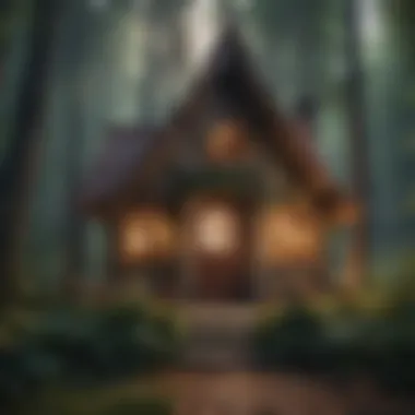 Playhouse in a Magical Forest Setting