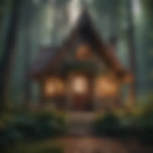 Playhouse in a Magical Forest Setting