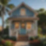 Elegant Coastal Theme Playhouse Makeover