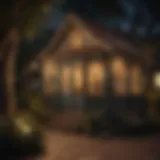 Enchanting Fairy Lights Illuminate Playhouse Interior