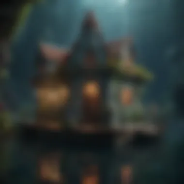 Enchanting Underwater Playhouse Magical underwater playhouse with marine life motifs
