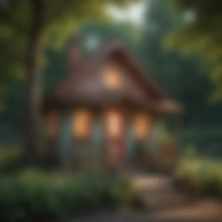 Whimsical Outdoor Play Cottage with Educational Elements