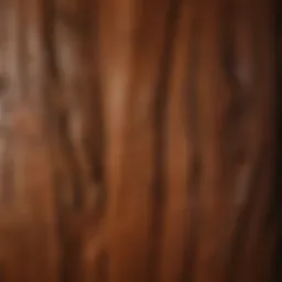 Wood grain pattern close-up