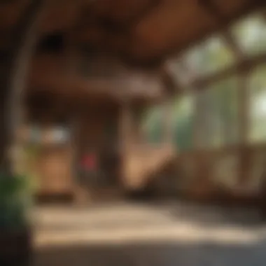 Kids enjoying creative play inside a wooden clubhouse