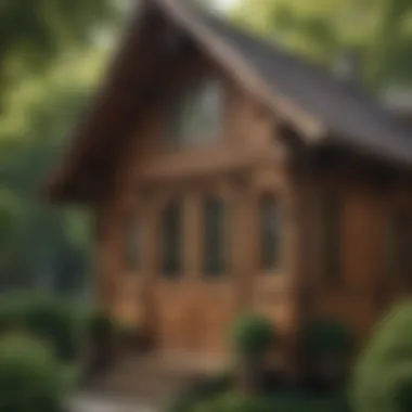 Intricate wooden clubhouse design with charming details