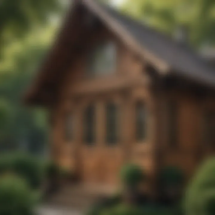 Intricate wooden clubhouse design with charming details