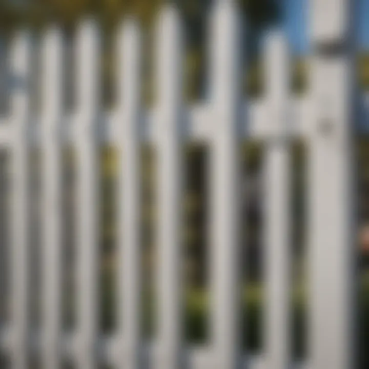 Wooden Fence Freshly Painted in Crisp White Hue